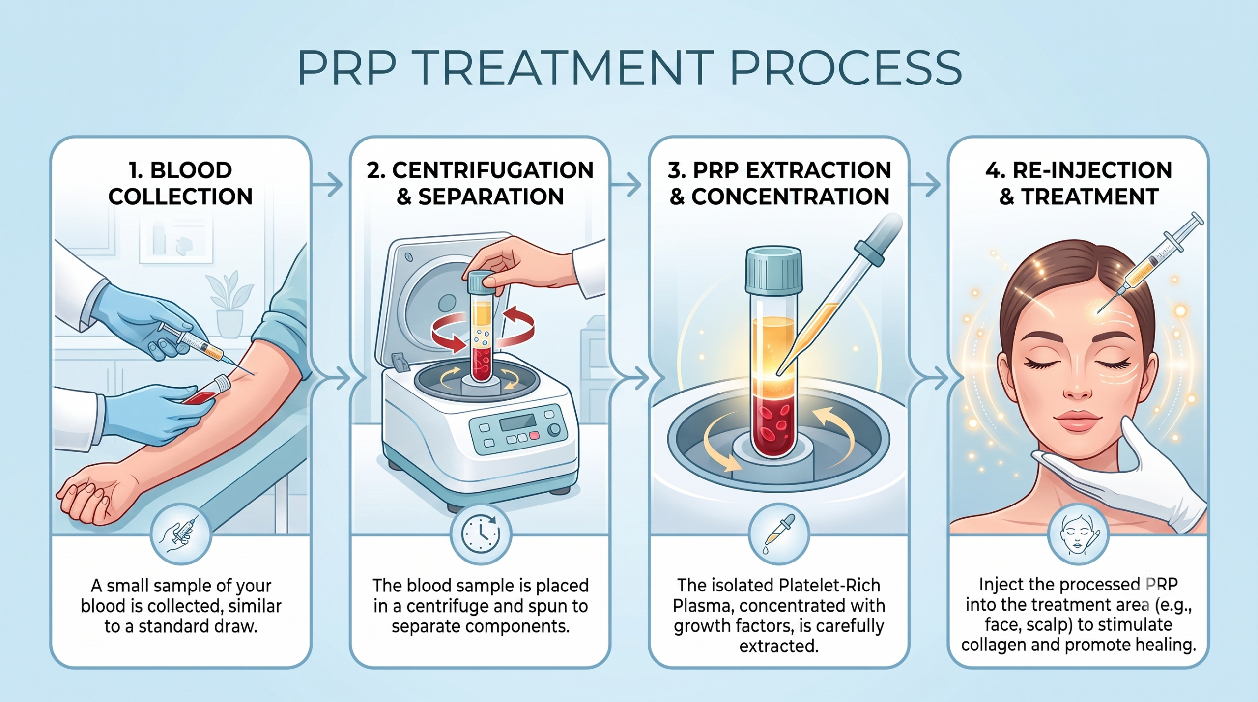 image presenting PRP treatment areas